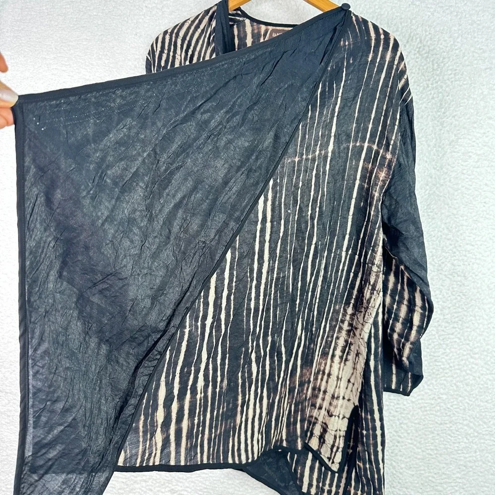 HarvBella by Exotic Tie‎ Dye Convertible Drape Cardigan Boho Wrap Jacket - Picture 6 of 15